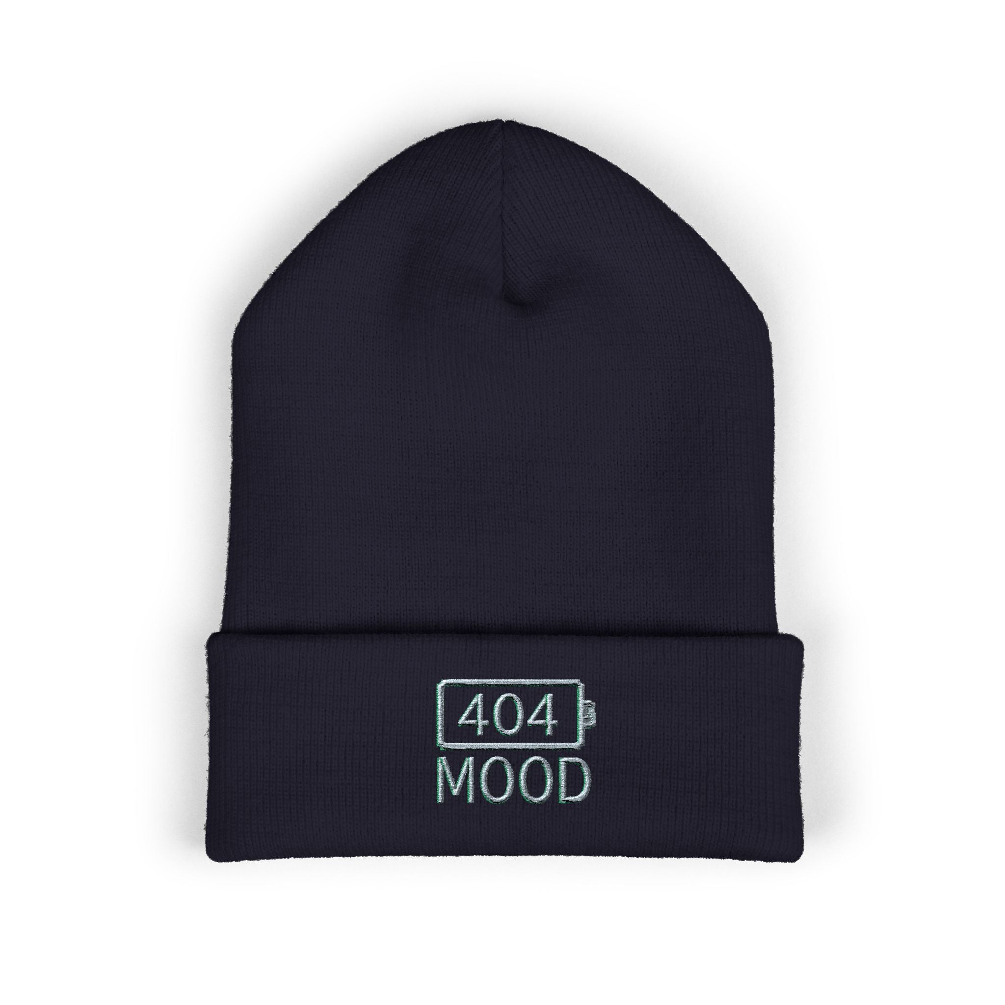 404 Mood beanie | embroidered cuffed beanie