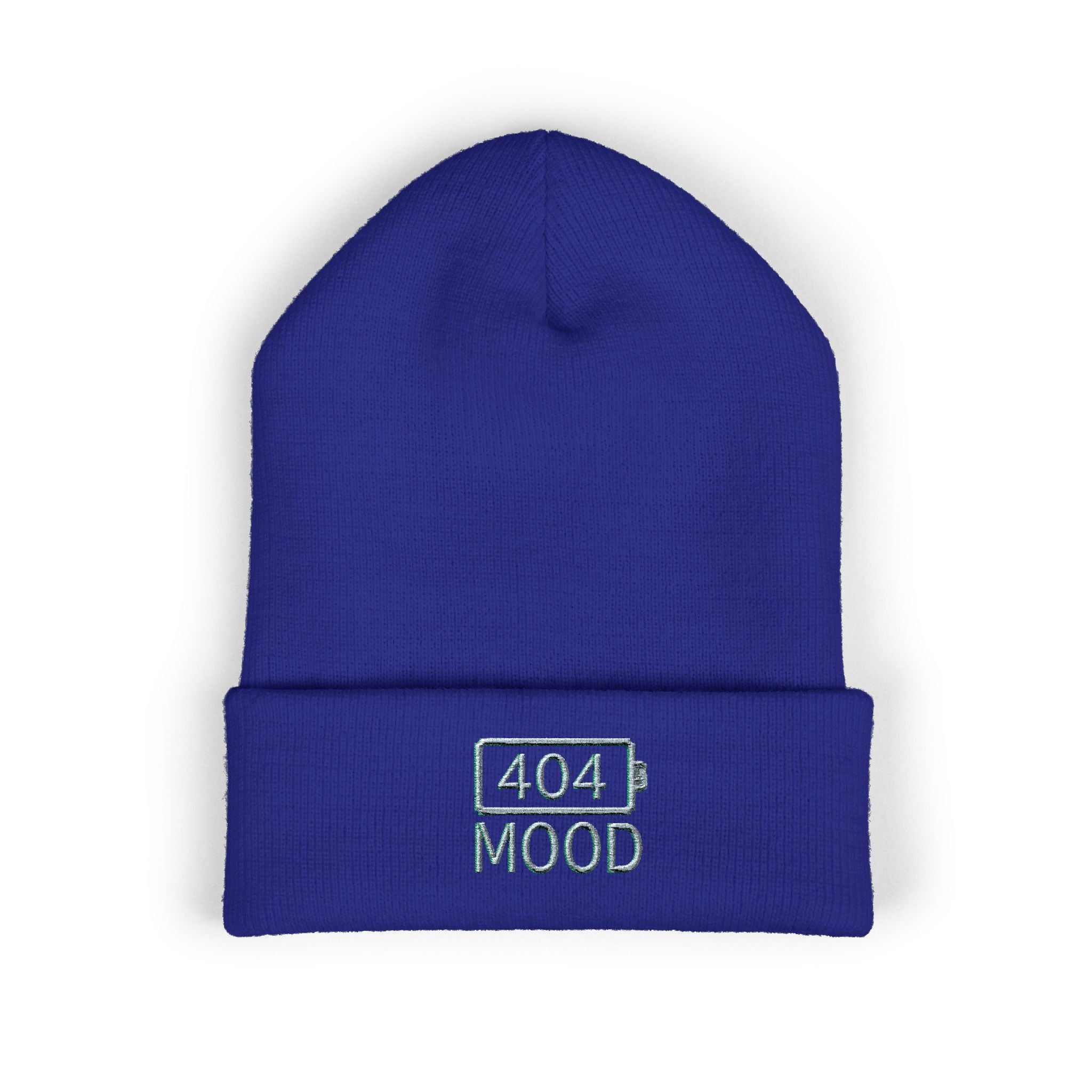 404 Mood beanie | embroidered cuffed beanie