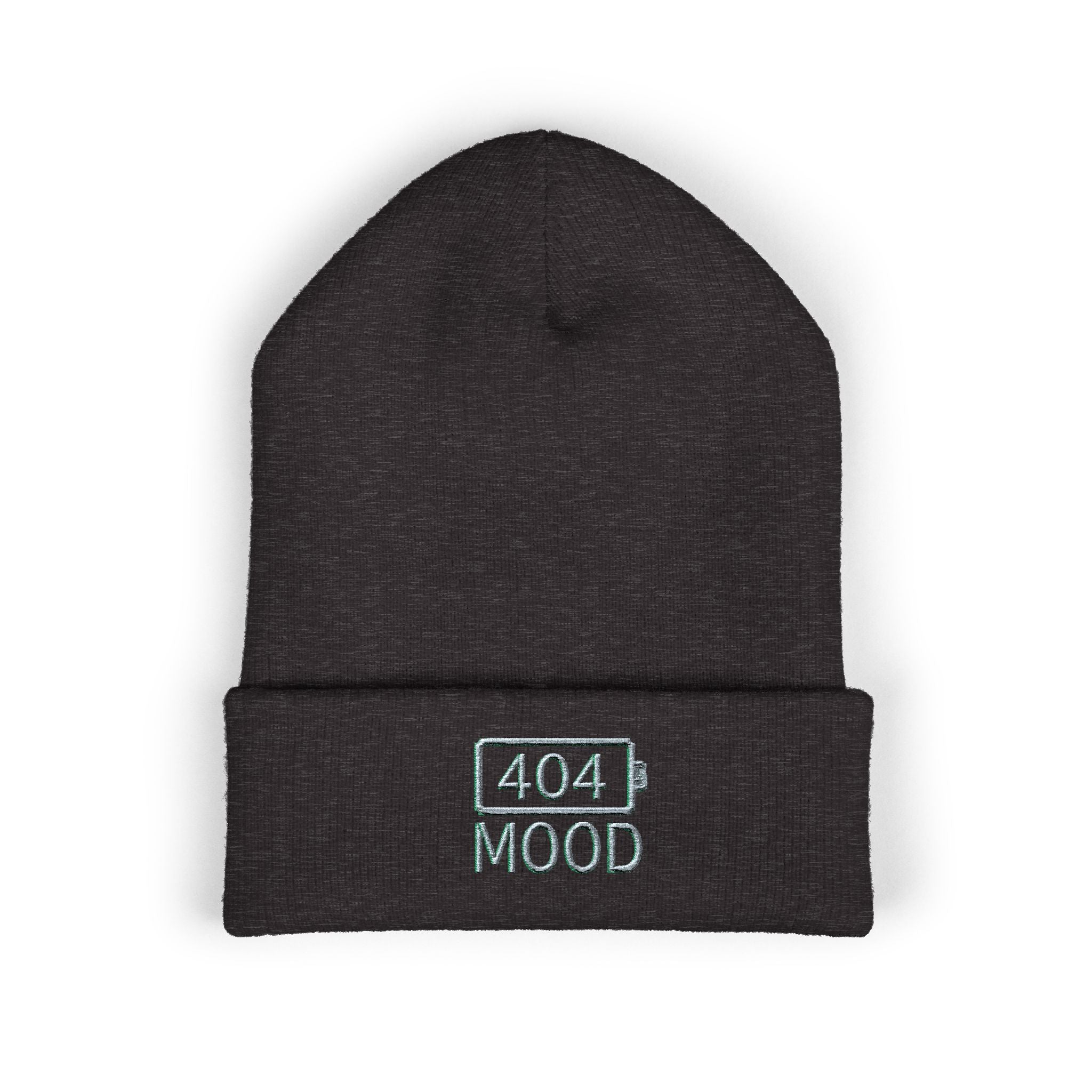 404 Mood beanie | embroidered cuffed beanie