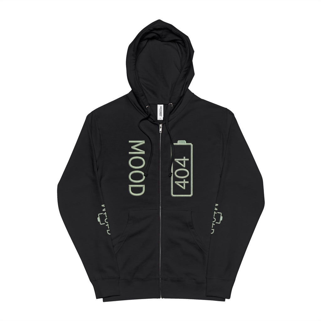 404 Mood Zip Hoodie | System Update Required Tech Graphic