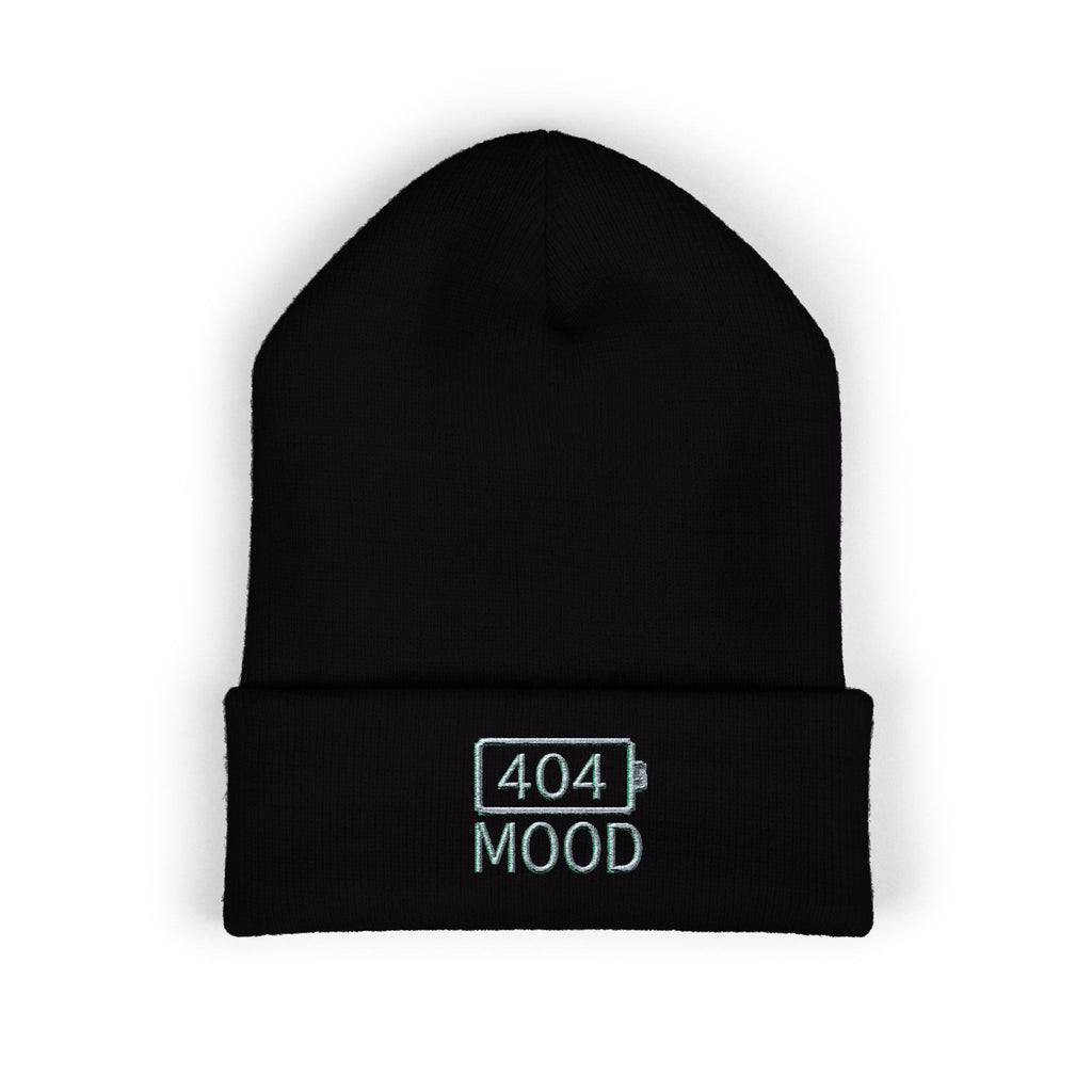 404 Mood beanie | embroidered cuffed beanie