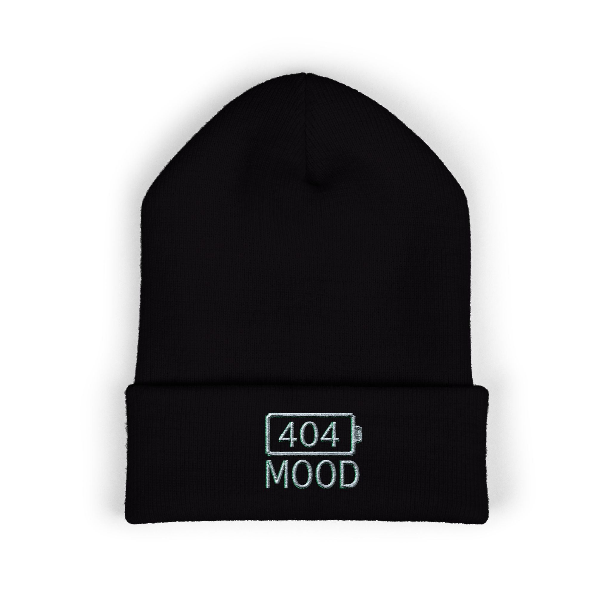 404 Mood beanie | embroidered cuffed beanie