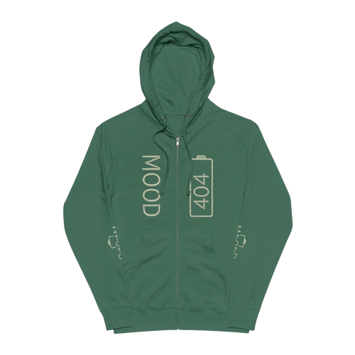 404 Mood Zip Hoodie | System Update Required Tech Graphic