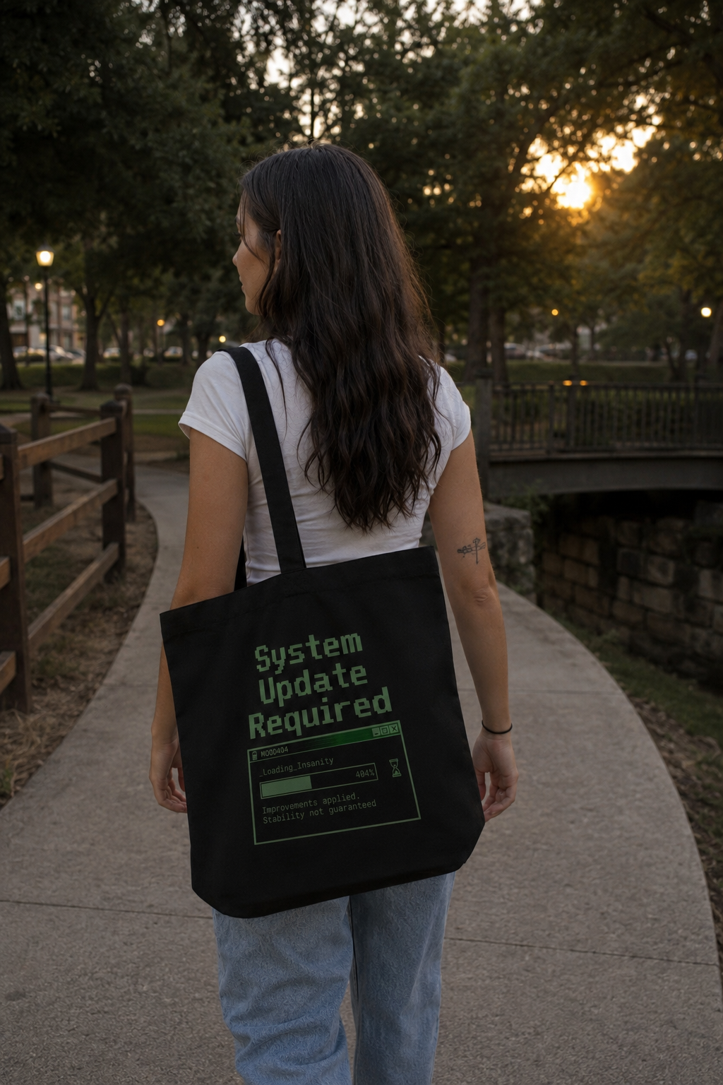 404 Mood Tote | System Update Required Tote
