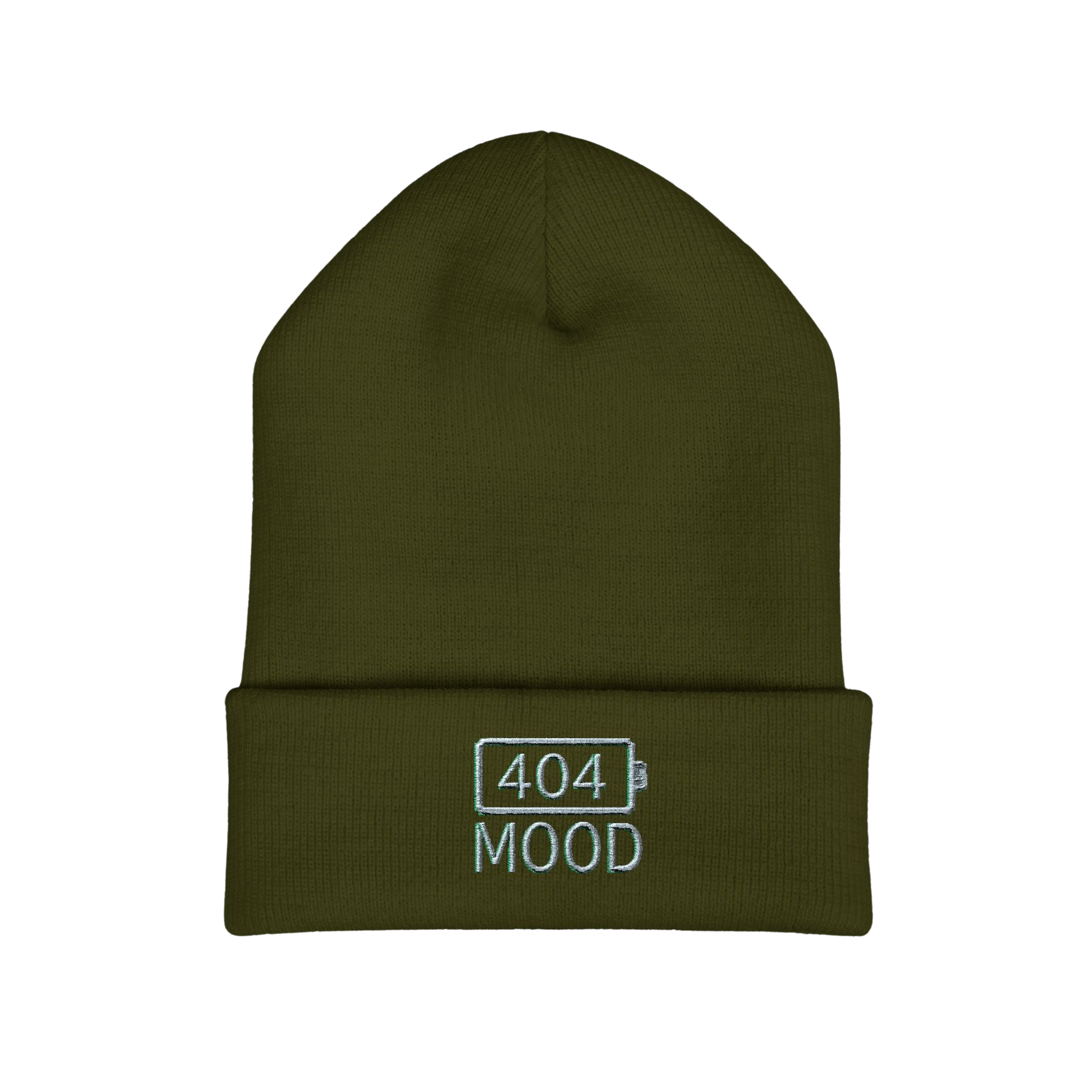 404 Mood beanie | embroidered cuffed beanie