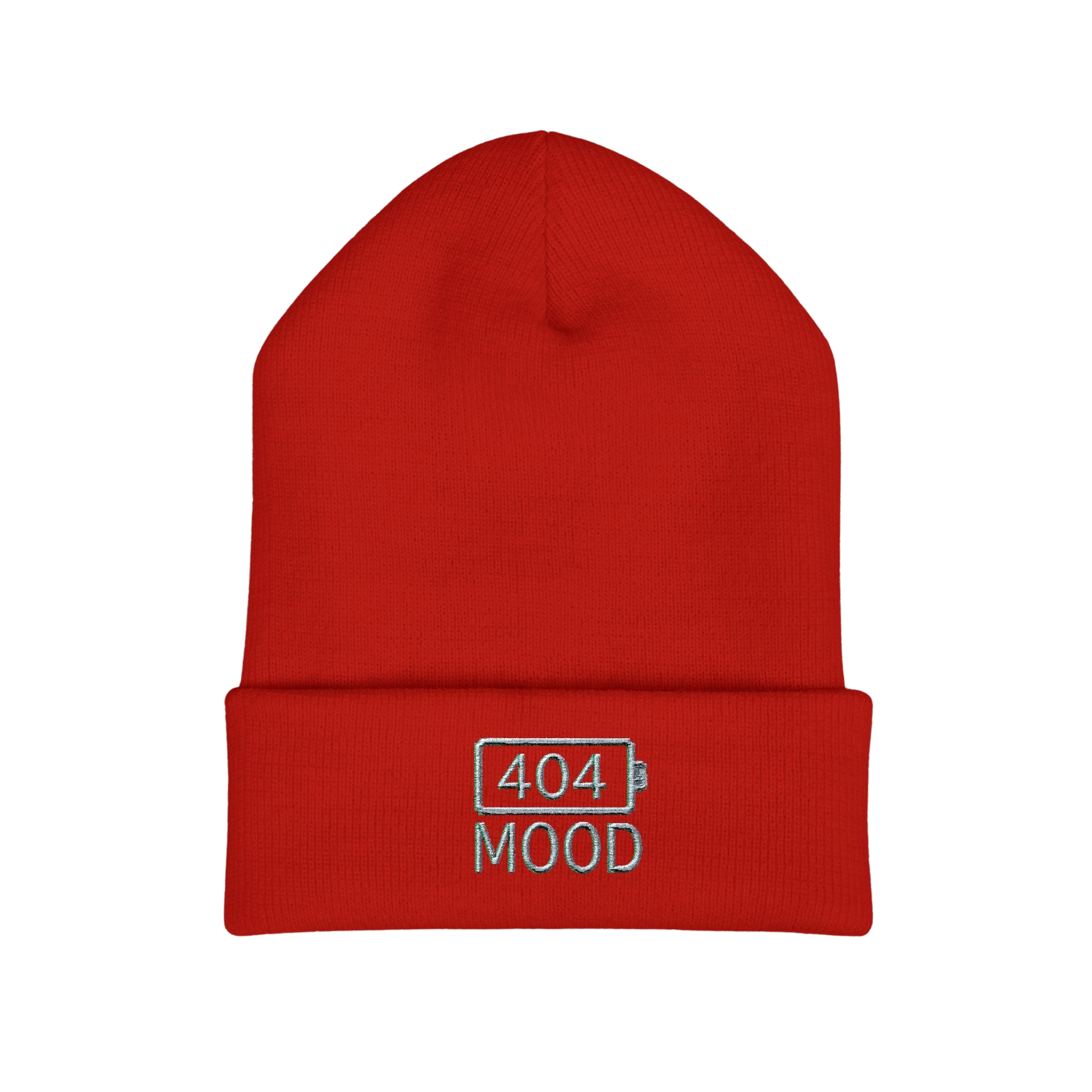 404 Mood beanie | embroidered cuffed beanie