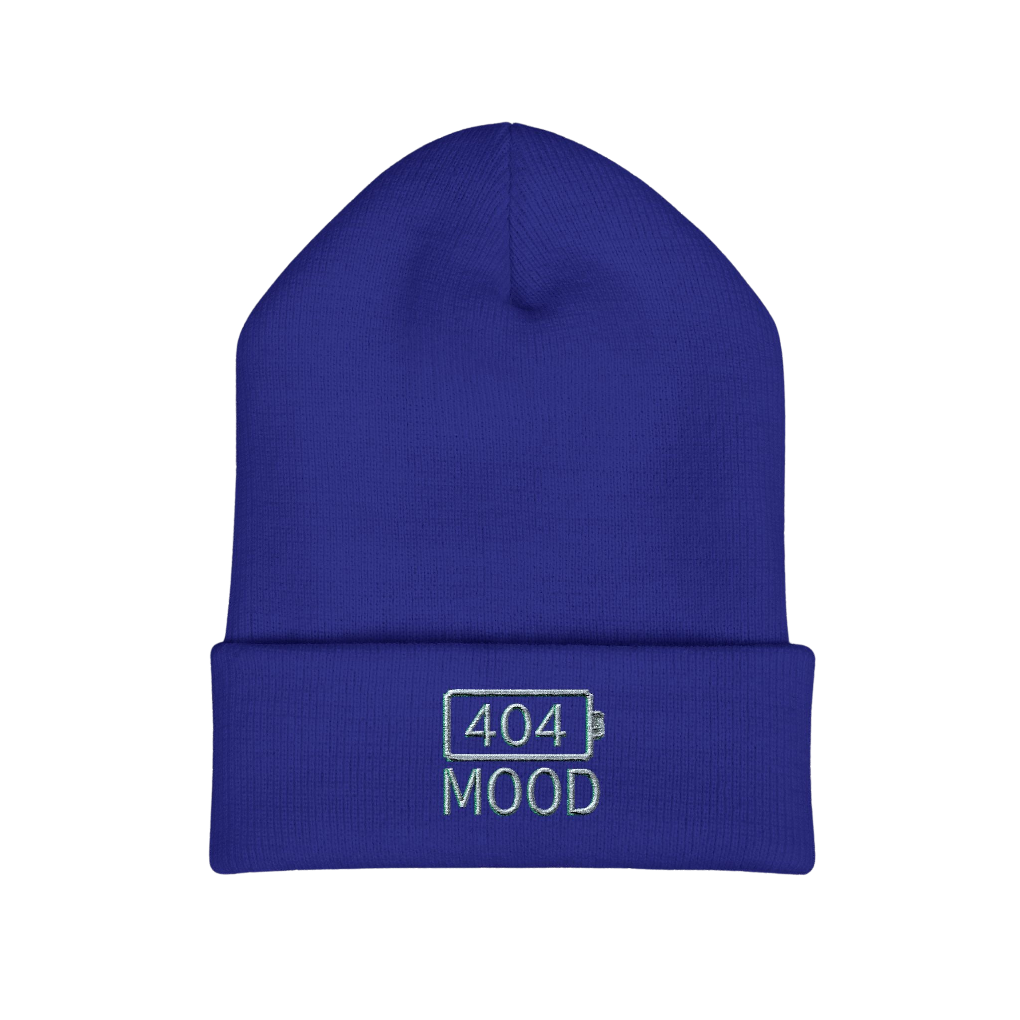 404 Mood beanie | embroidered cuffed beanie
