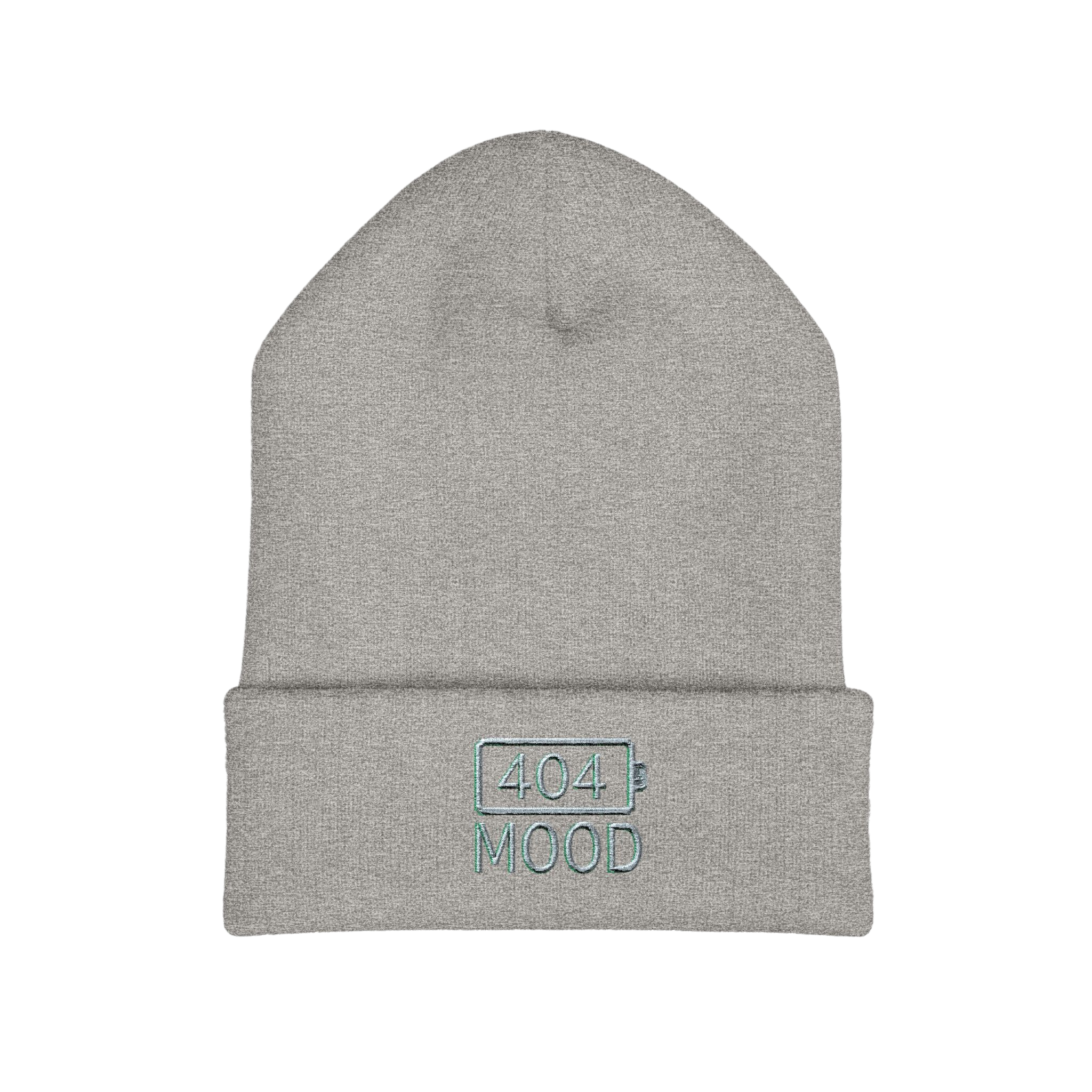 404 Mood beanie | embroidered cuffed beanie