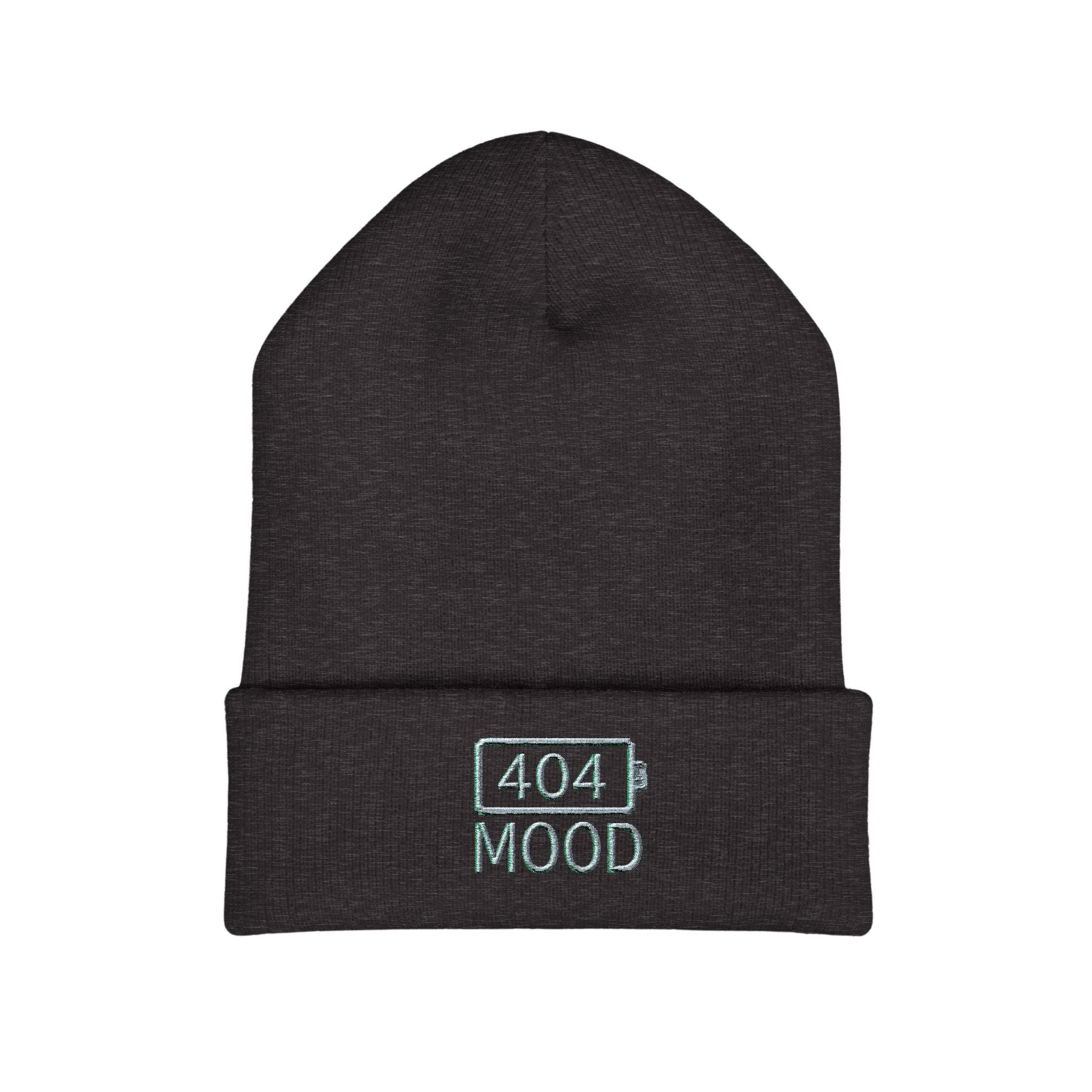 404 Mood beanie | embroidered cuffed beanie