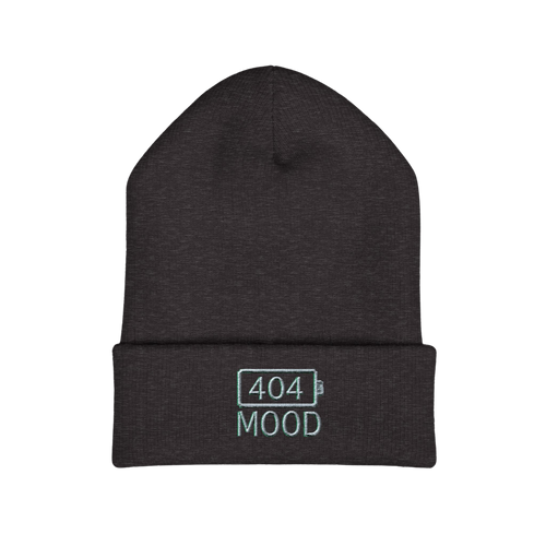 404 Mood beanie | embroidered cuffed beanie