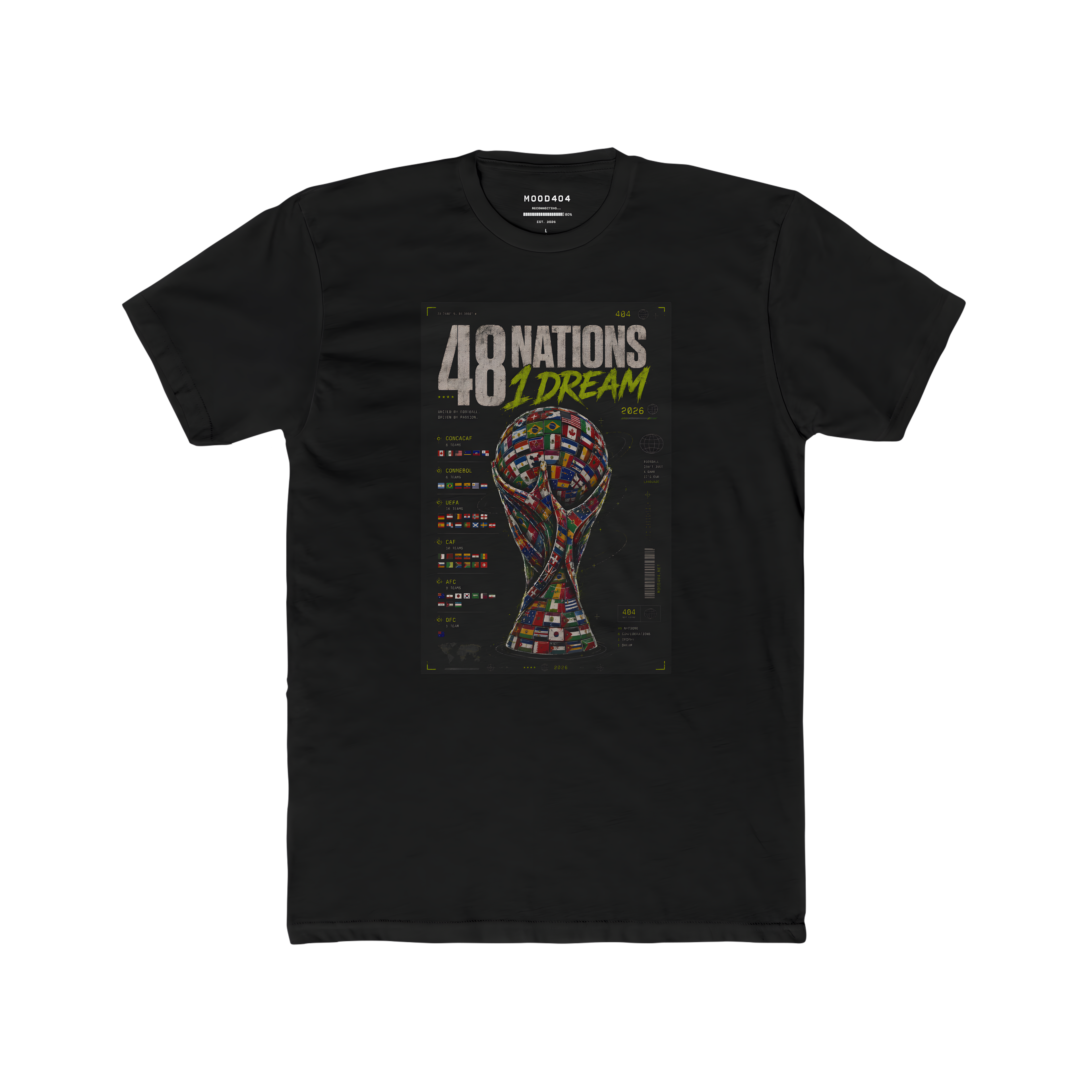T-Shirt — "48 Nations 1 Dream" Trophy Graphic Tee