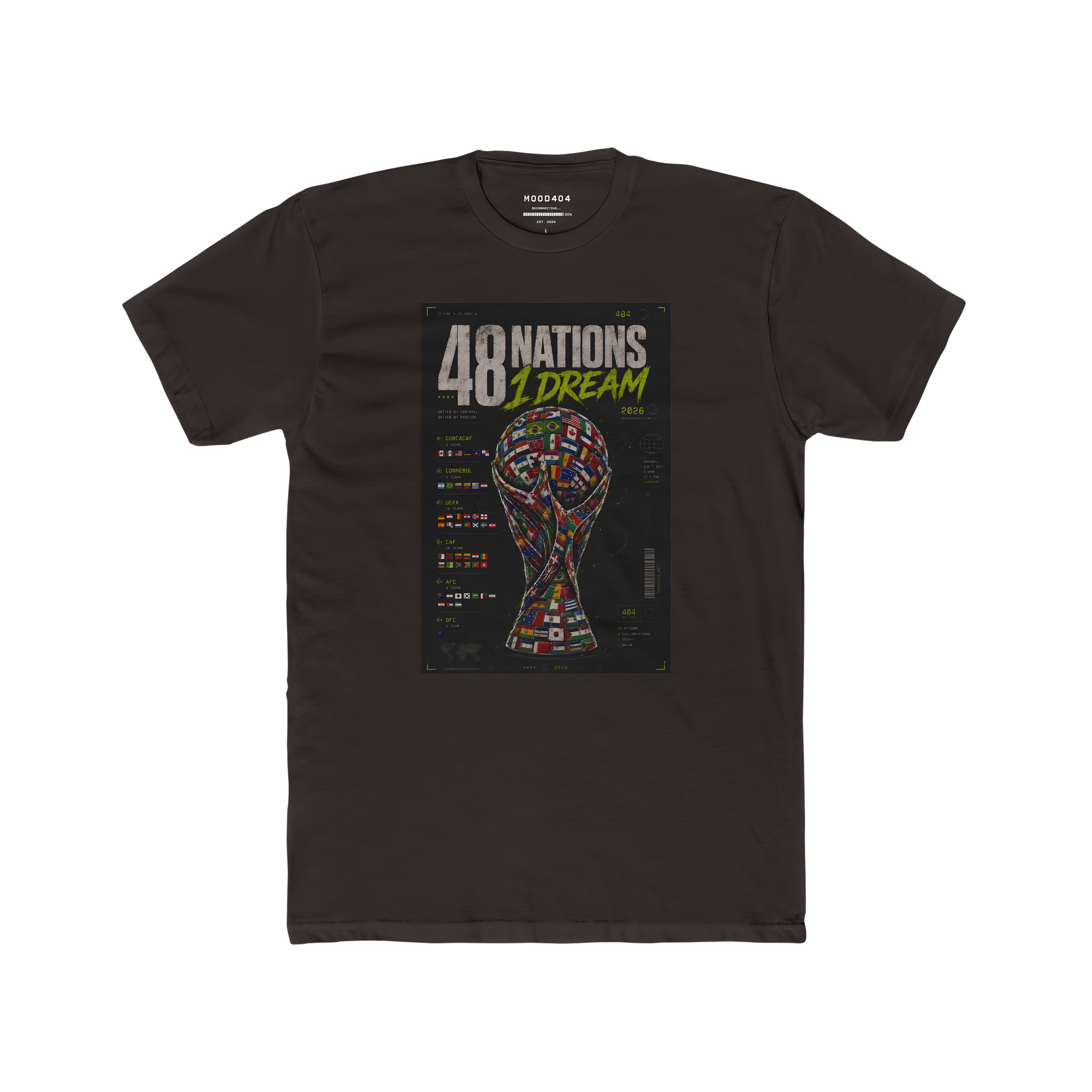 T-Shirt — "48 Nations 1 Dream" Trophy Graphic Tee