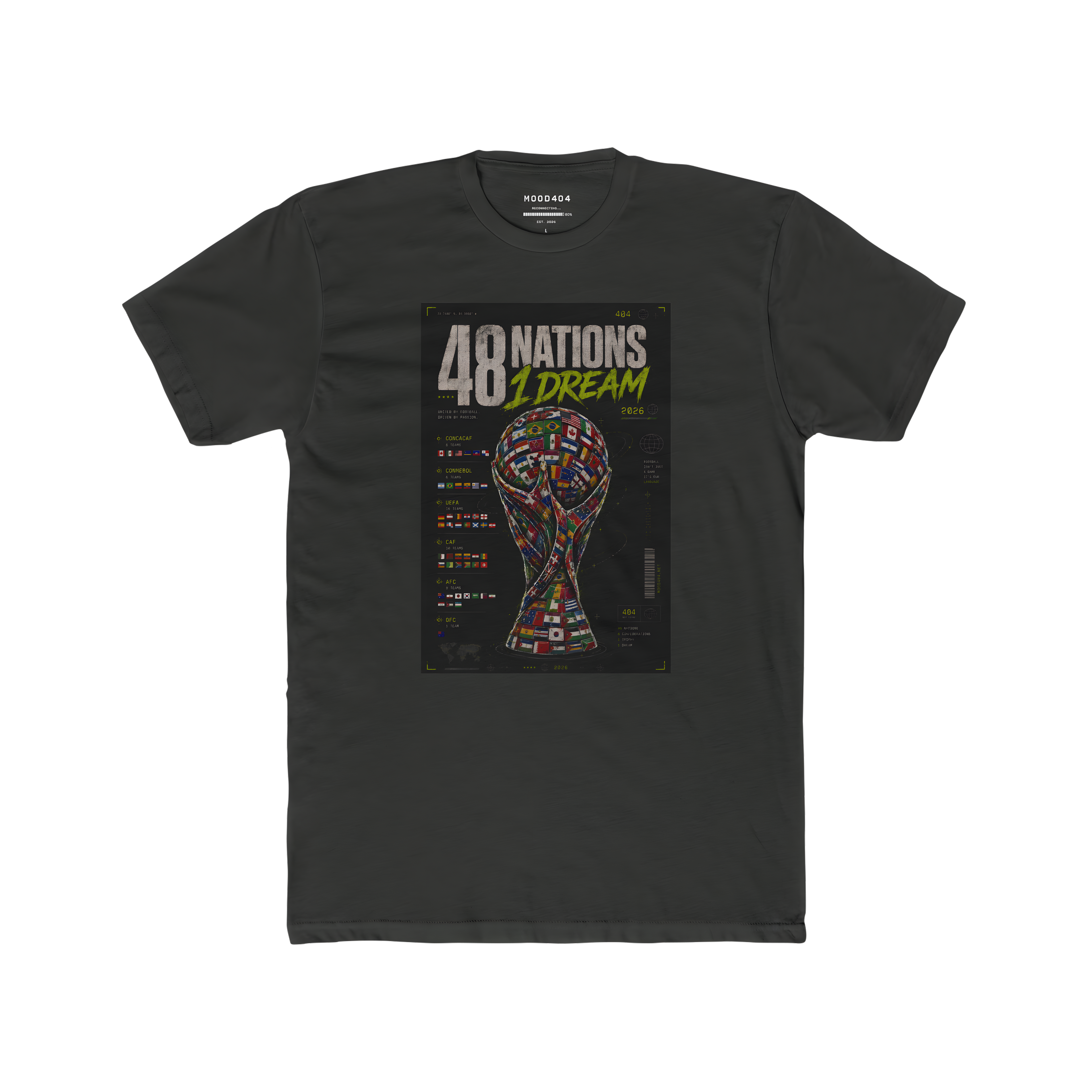 T-Shirt — "48 Nations 1 Dream" Trophy Graphic Tee