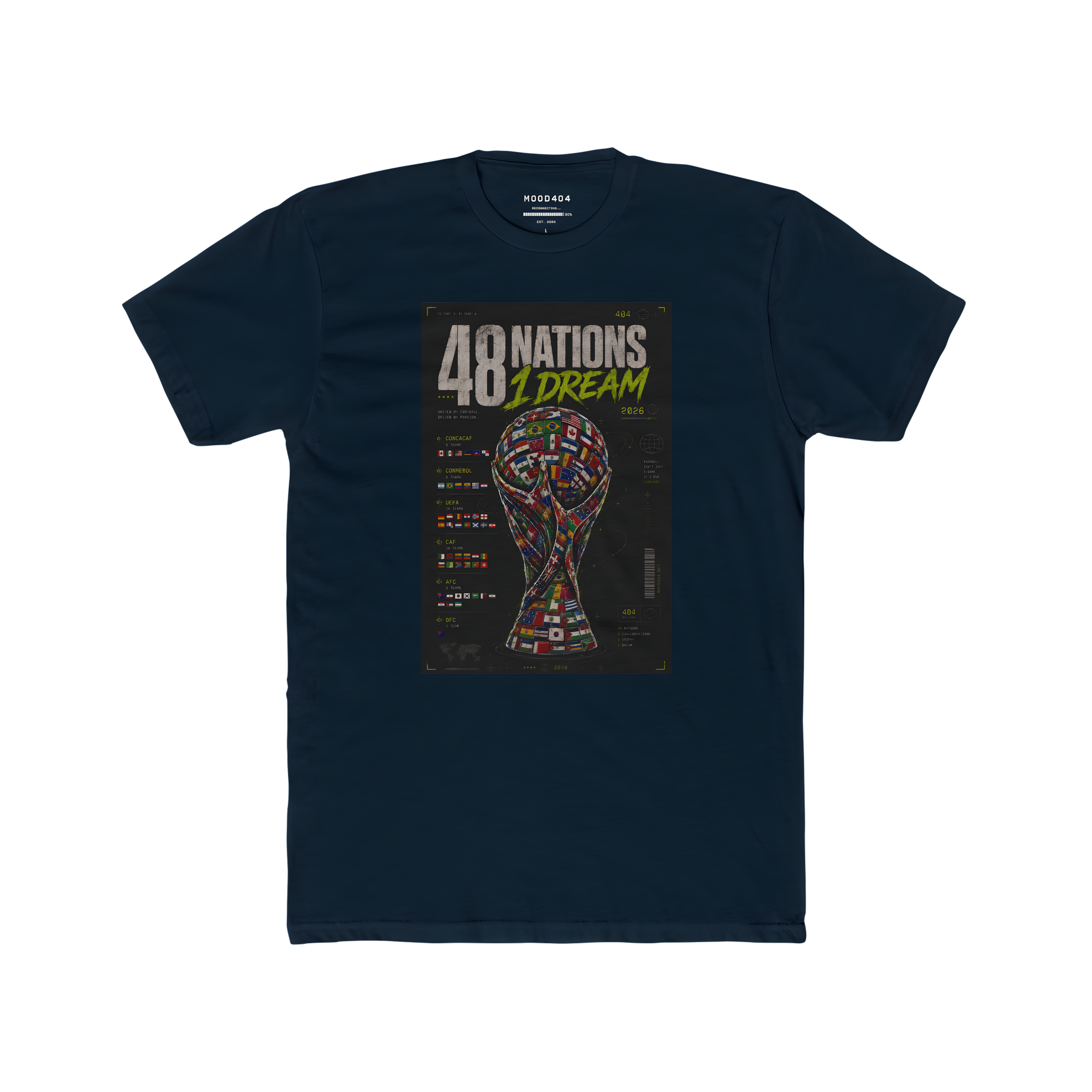 T-Shirt — "48 Nations 1 Dream" Trophy Graphic Tee