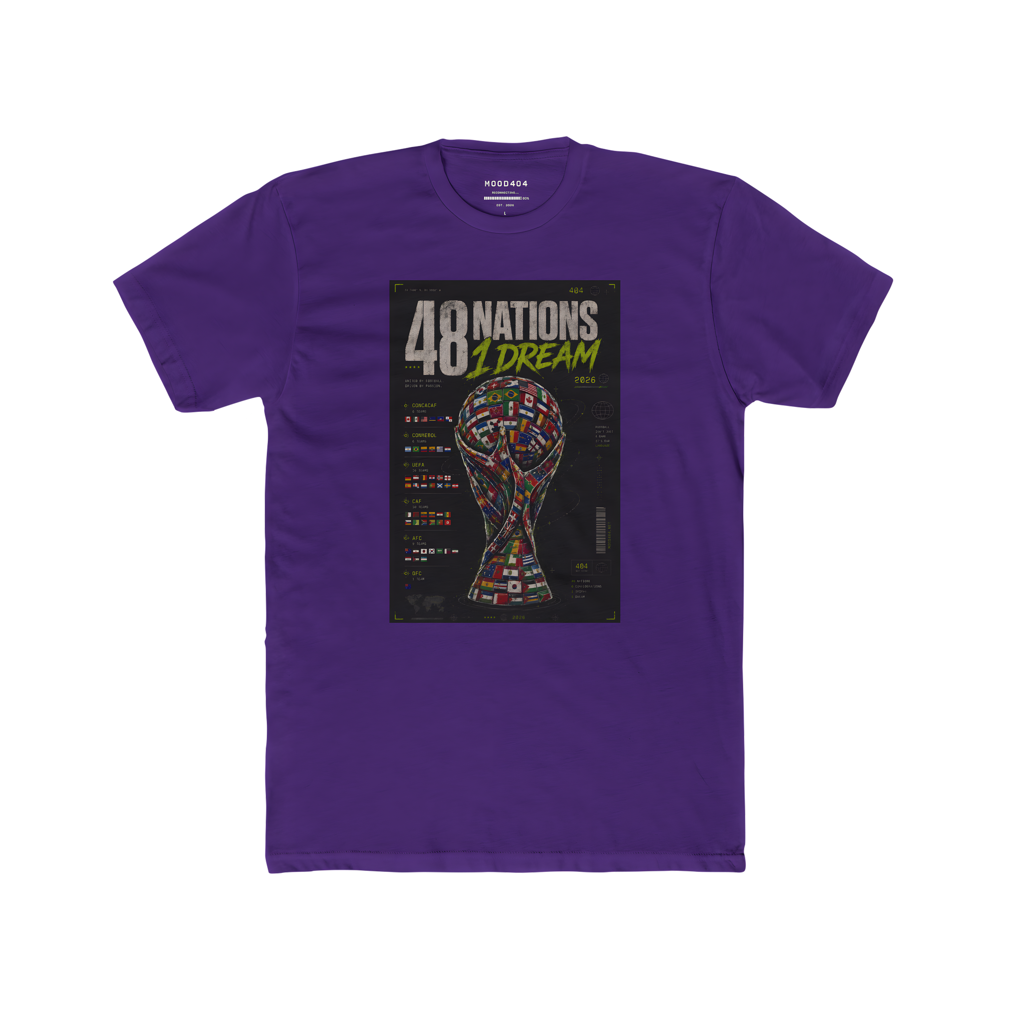T-Shirt — "48 Nations 1 Dream" Trophy Graphic Tee