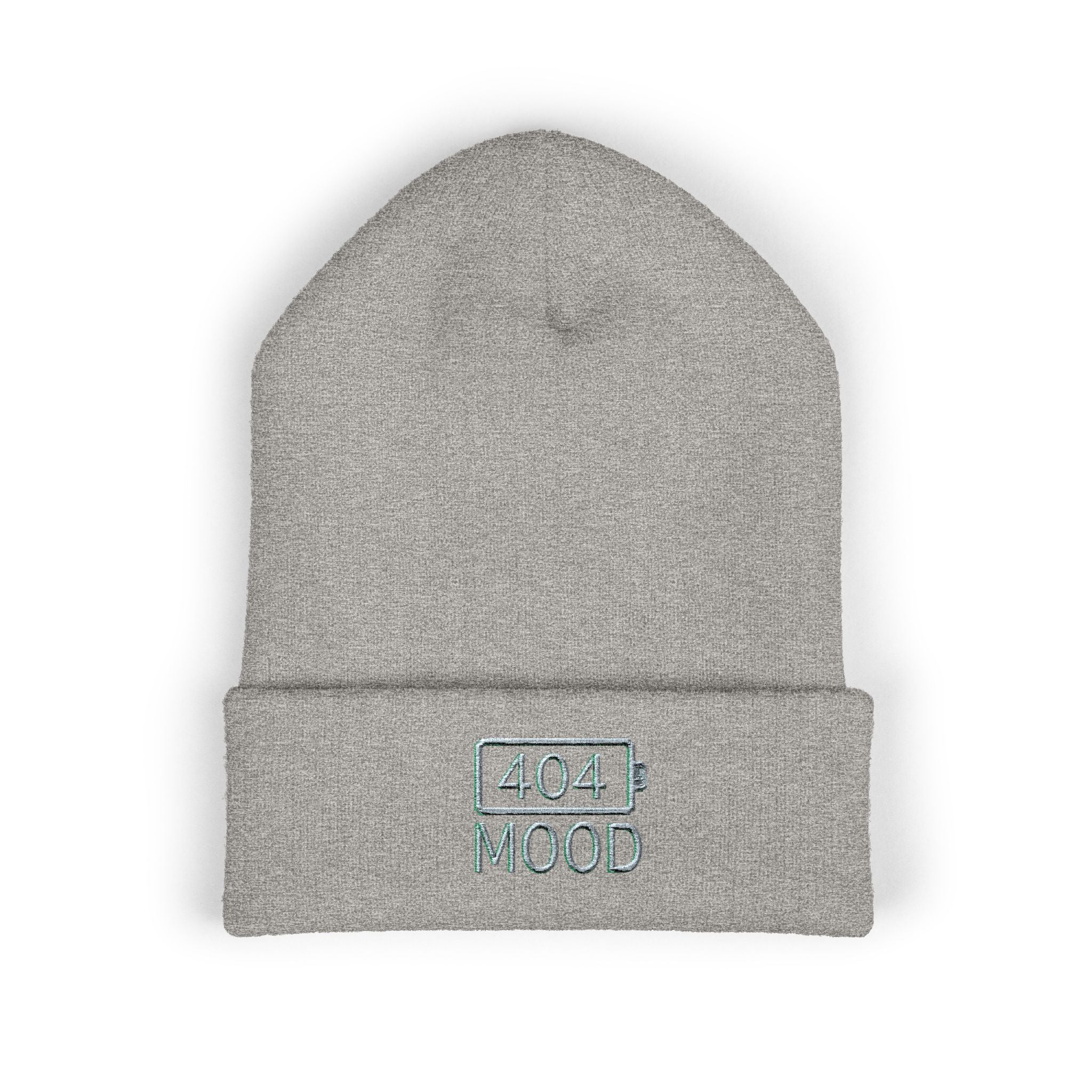 404 Mood beanie | embroidered cuffed beanie